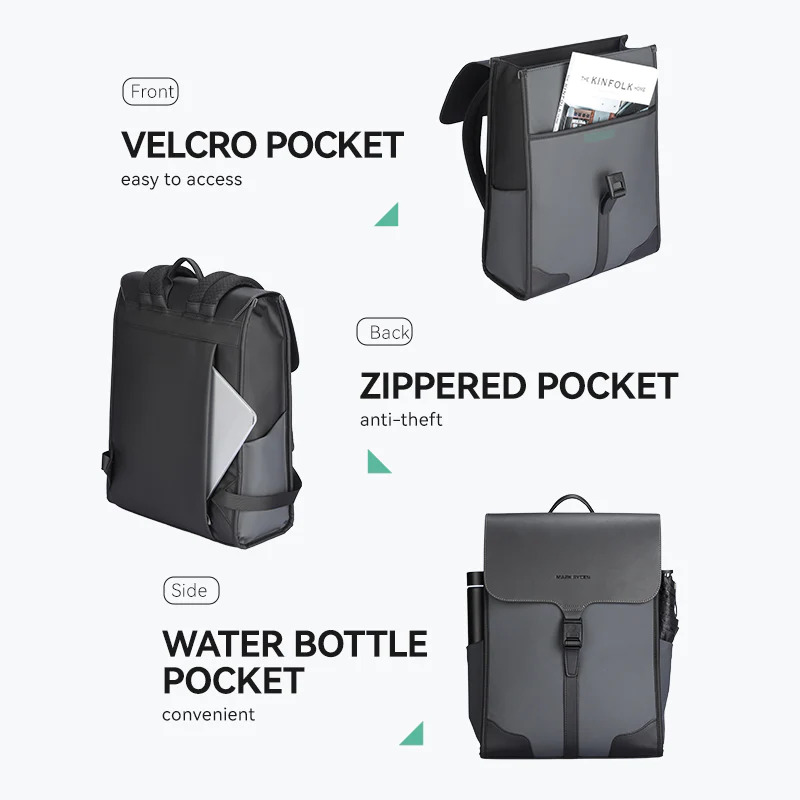 Balo-Laptop-Mark-Ryden-MR1611-Gray-4 Balo-Laptop-Mark-Ryden-MR1611-Gray-4